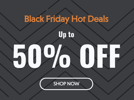 Up to 50% off black friday savings