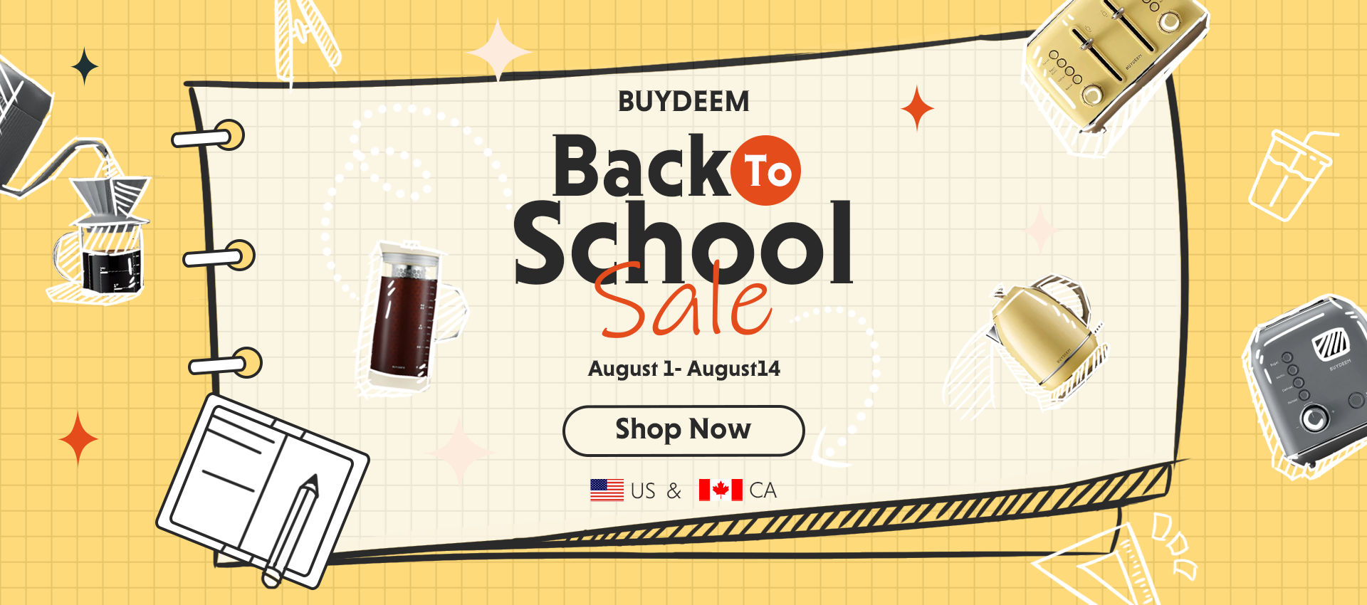 BUYDEEM Back To School Sale